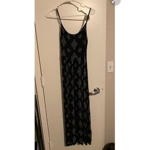 Floor length bohemian style maxi dress.